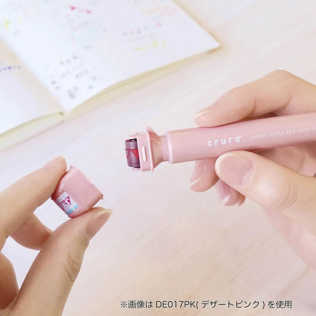 Kutsuwa Cruro Stamp Pen Dessert Pink