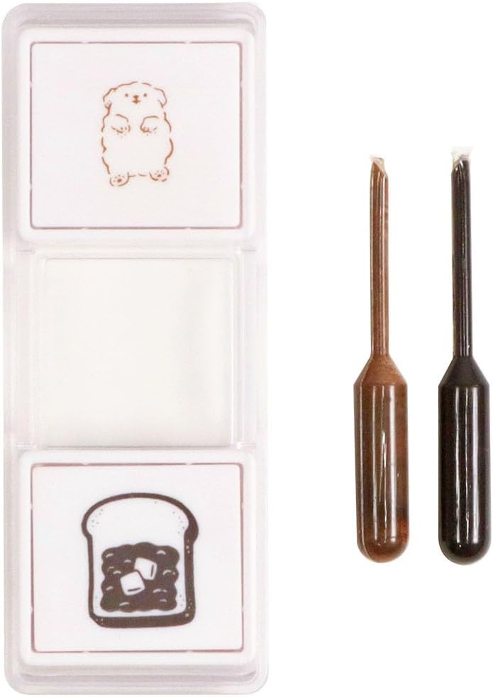 Kutsuwa Hancoco Slide Layered Stamp - Sleeping Dog Bread | Papermind Shop