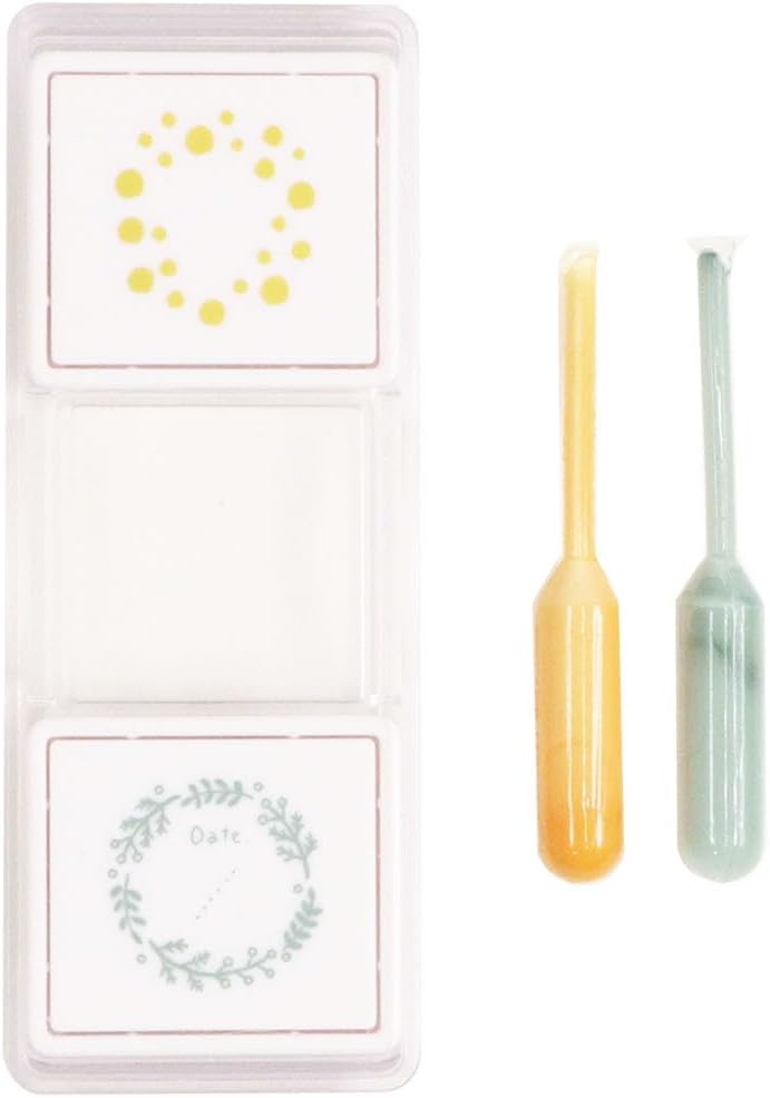 Kutsuwa Hancoco Slide Layered Stamp - Mimosa Wreath | Papermind Shop