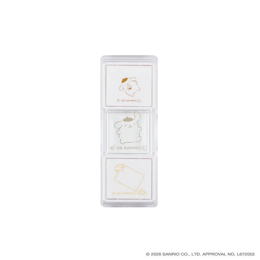 Kutsuwa Hancoco Slide Stamp - Sanrio Character Pom Pom Purin | Papermind Stationery