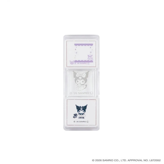 Kutsuwa Hancoco Slide Stamp - Sanrio Character Kuromi | Papermind Stationery