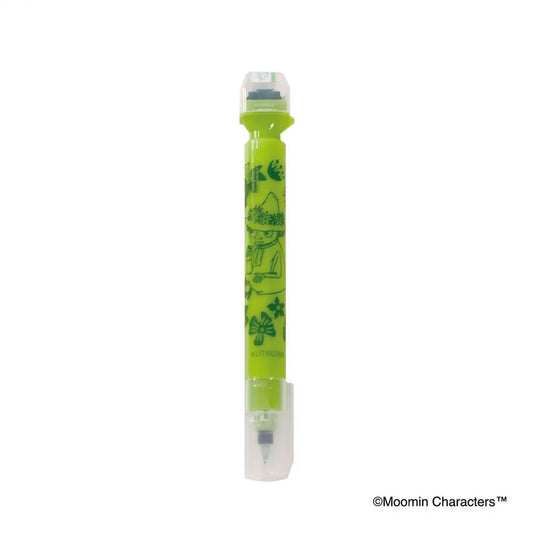 Kutsuwa Cruro 2 in 1 Stamp Pen - Moomin Green | Papermind Stationery