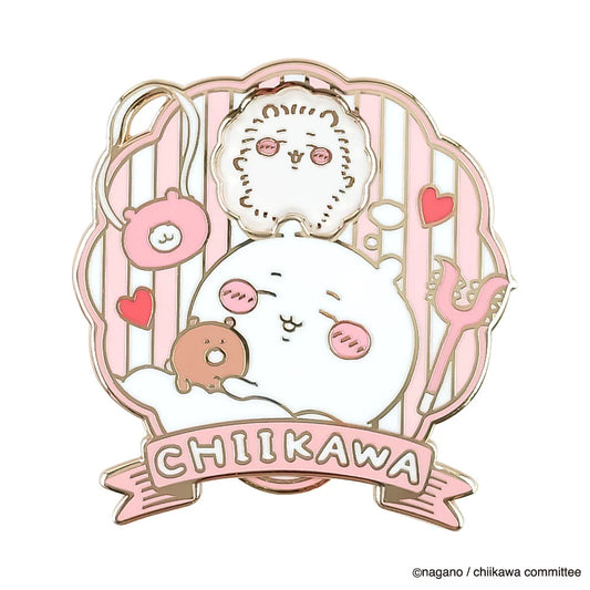 Chiikawa Large Gimmick Pin Badge Chiikawa