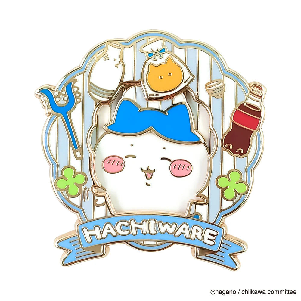 Chiikawa Large Gimmick Pin Badge Hachiware