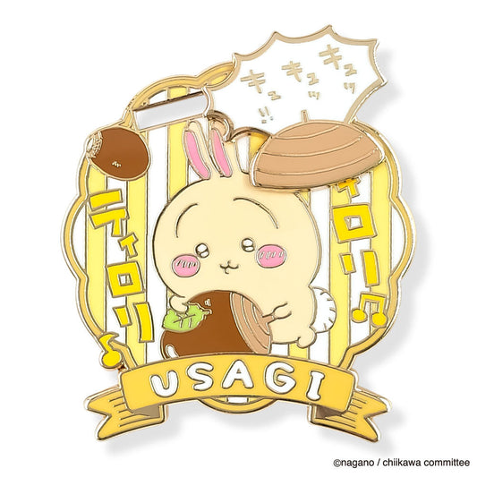 Chiikawa Large Gimmick Pin Badge Usagi | Papermind Shop