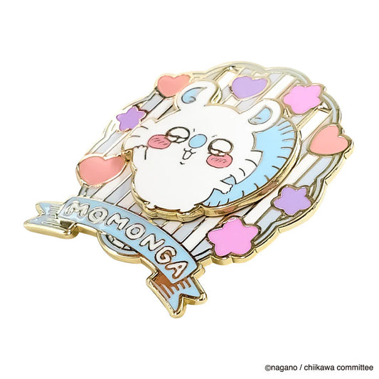 Chiikawa Large Gimmick Pin Badge Momonga