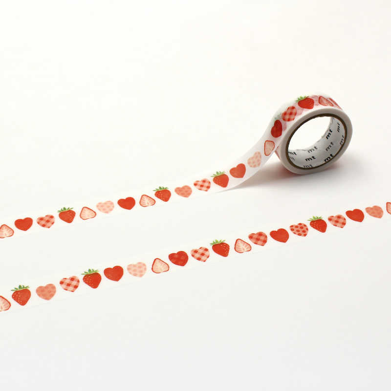 MT 15mm Washi Tape - Strawberry Heart