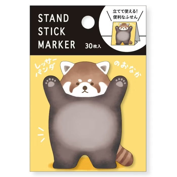 Mind Wave Stand Sticky Notes - Red Panda | Papermind Shop