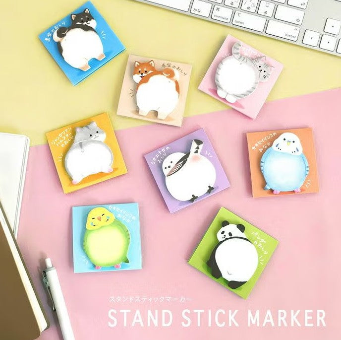 Mind Wave Stand Sticky Notes - Brown Shiba Dog | Papermind Shop
