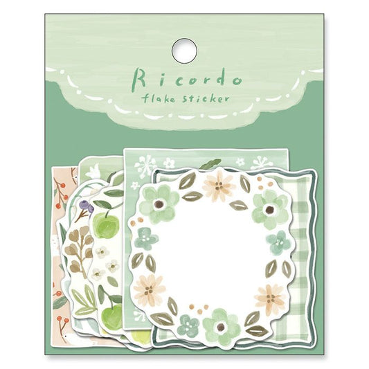 Mind Wave Ricordo Flake Stickers Botanical Green Frames