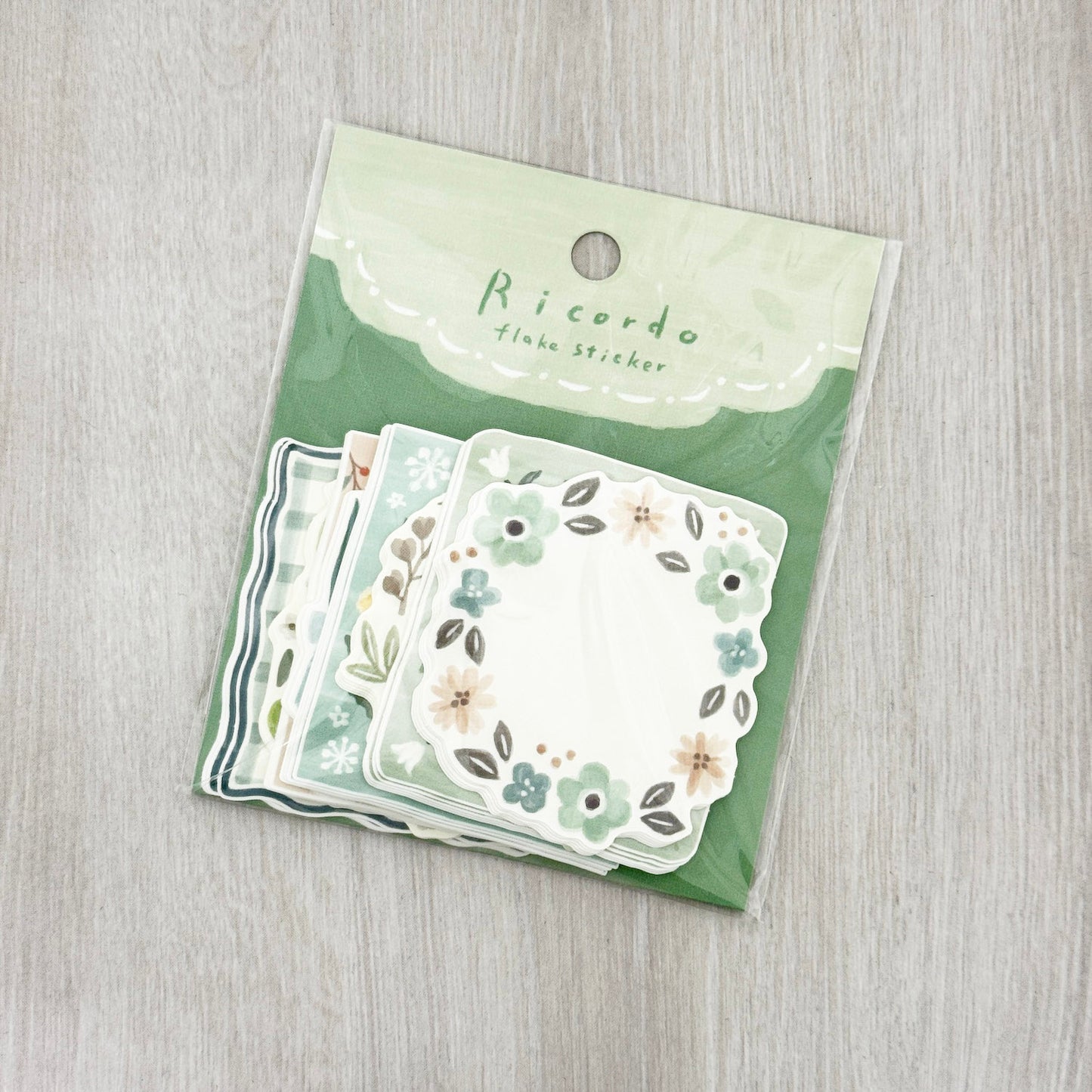 Mind Wave Ricordo Flake Stickers Botanical Green Frames