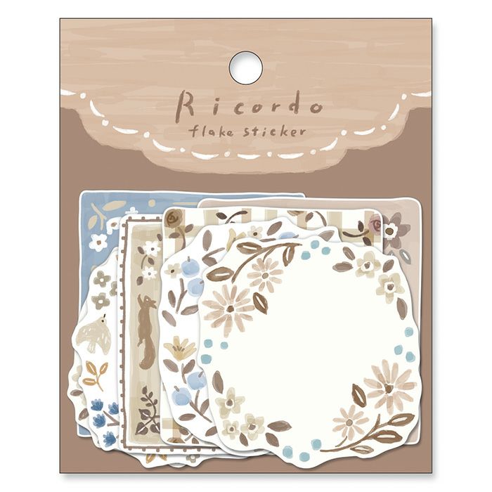 Mind Wave Ricordo Flake Stickers Botanical Brown Frames