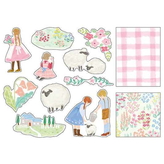 Mind Wave Flake Stickers Blooming Pink Sheep