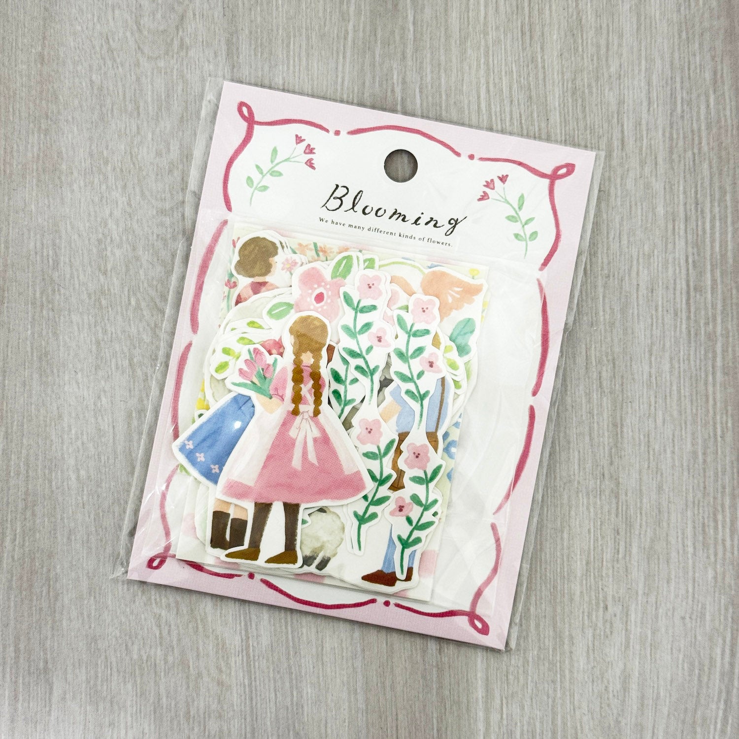 Mind Wave Flake Stickers Blooming Pink Sheep