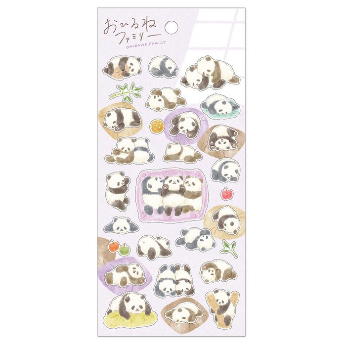 Mind Wave Sticker Sheet - Napping Panda Family | Papermind Shop