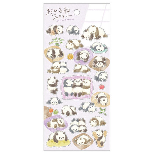 Mind Wave Sticker Sheet - Napping Panda Family | Papermind Shop