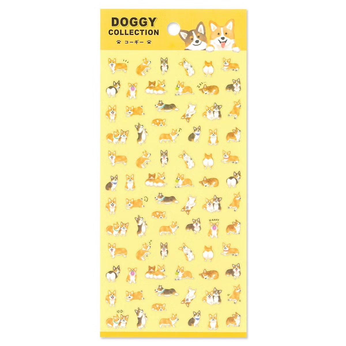 Mind Wave Sticker Sheet - Doggy Collection Corgi | Papermind Shop