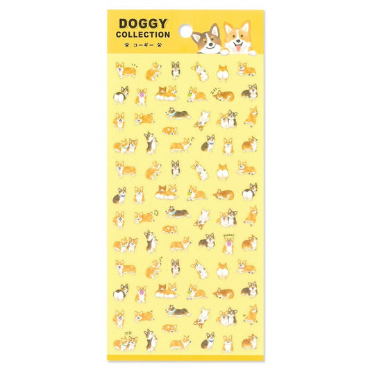 Mind Wave Sticker Sheet - Doggy Collection Corgi | Papermind Shop