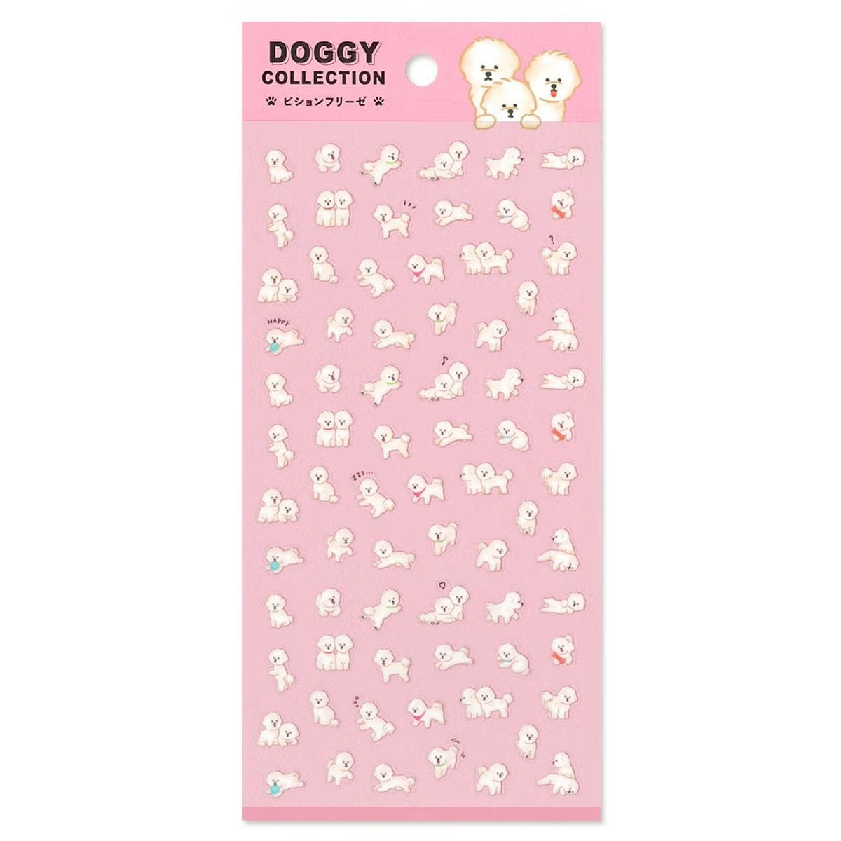 Mind Wave Sticker Sheet - Doggy Collection Bichon Frise | Papermind Shop