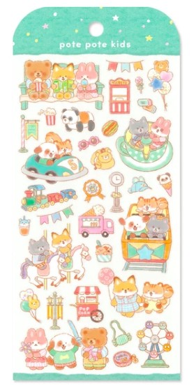 Mind Wave Potepote Kids Stickers - Amusement Park | Papermind Shop