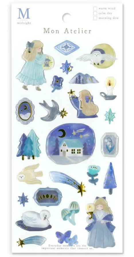 Mind Wave Mon Atelier Sticker - Midnight | Papermind Shop
