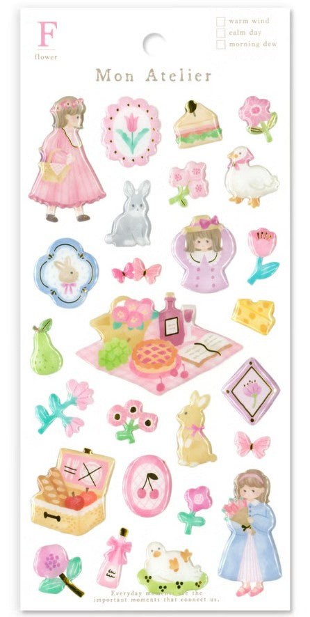 Mind Wave Mon Atelier Sticker - Flower & Picnic | Papermind Shop