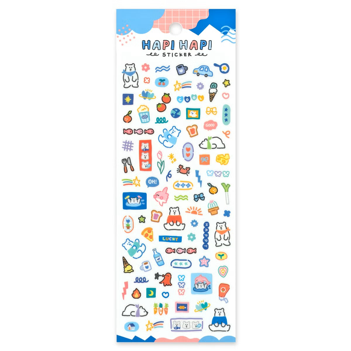Mind Wave Happy Happy Sticker Sheet - Polar Bear | Papermind Stationery