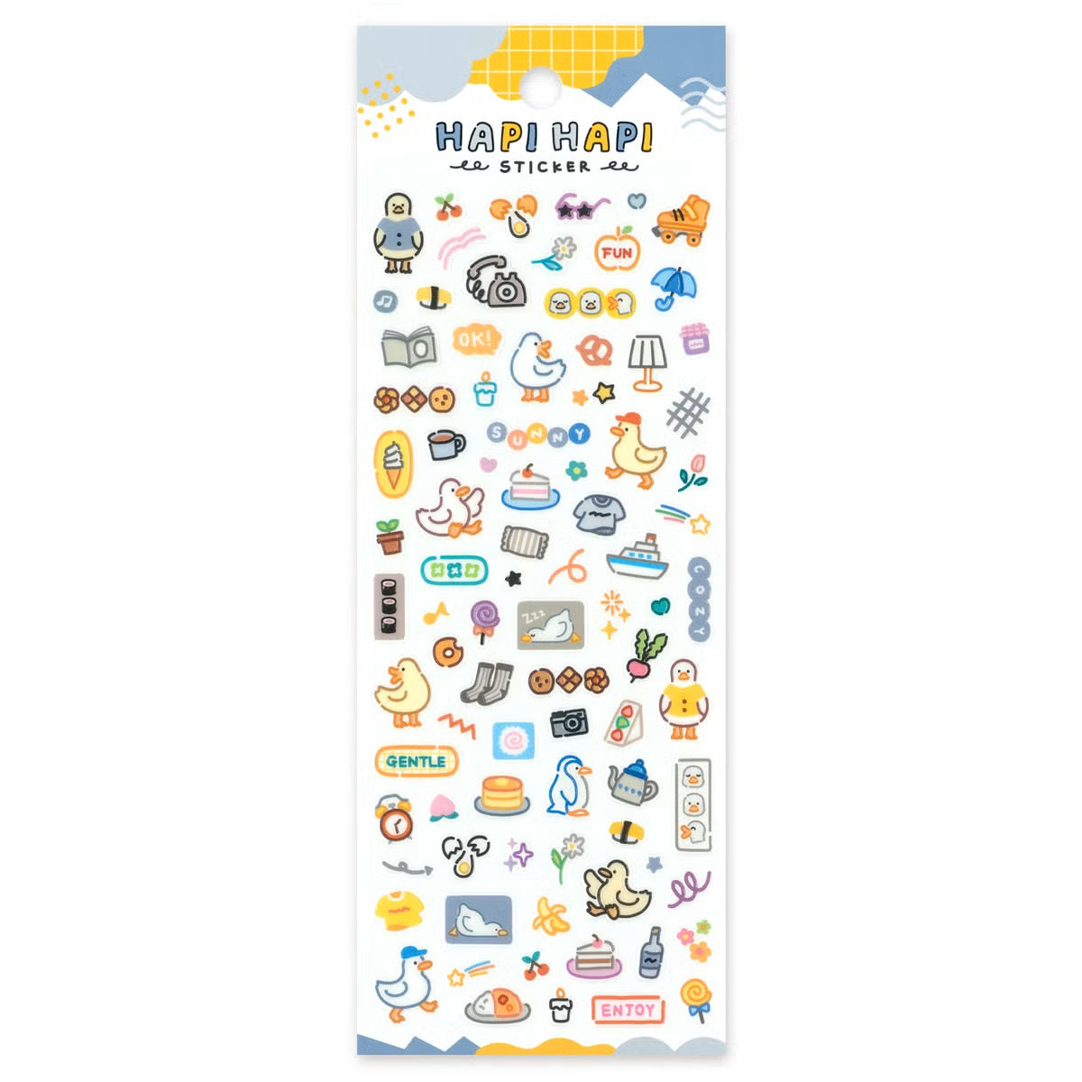 Mind Wave Happy Happy Sticker Sheet - Duck | Papermind Stationery