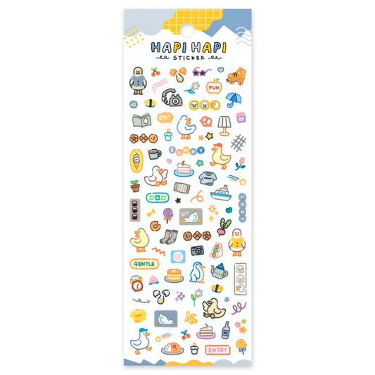 Mind Wave Happy Happy Sticker Sheet - Duck | Papermind Stationery