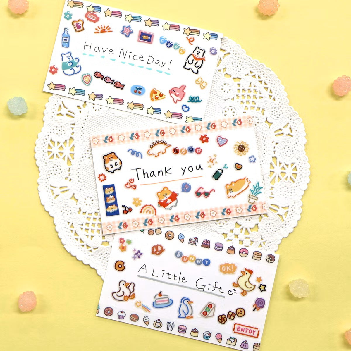 Mind Wave Happy Happy Sticker Sheet - Duck - Shop Sticker Sheets and Japanese Stationery at Papermind Stationery Shop