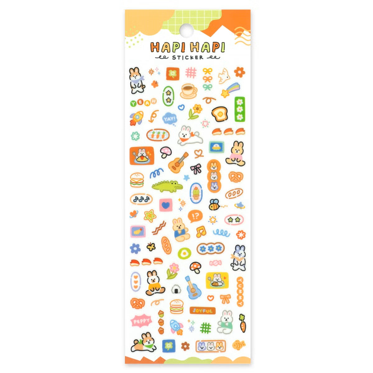 Mind Wave Happy Happy Sticker Sheet - Rabbit | Papermind Stationery