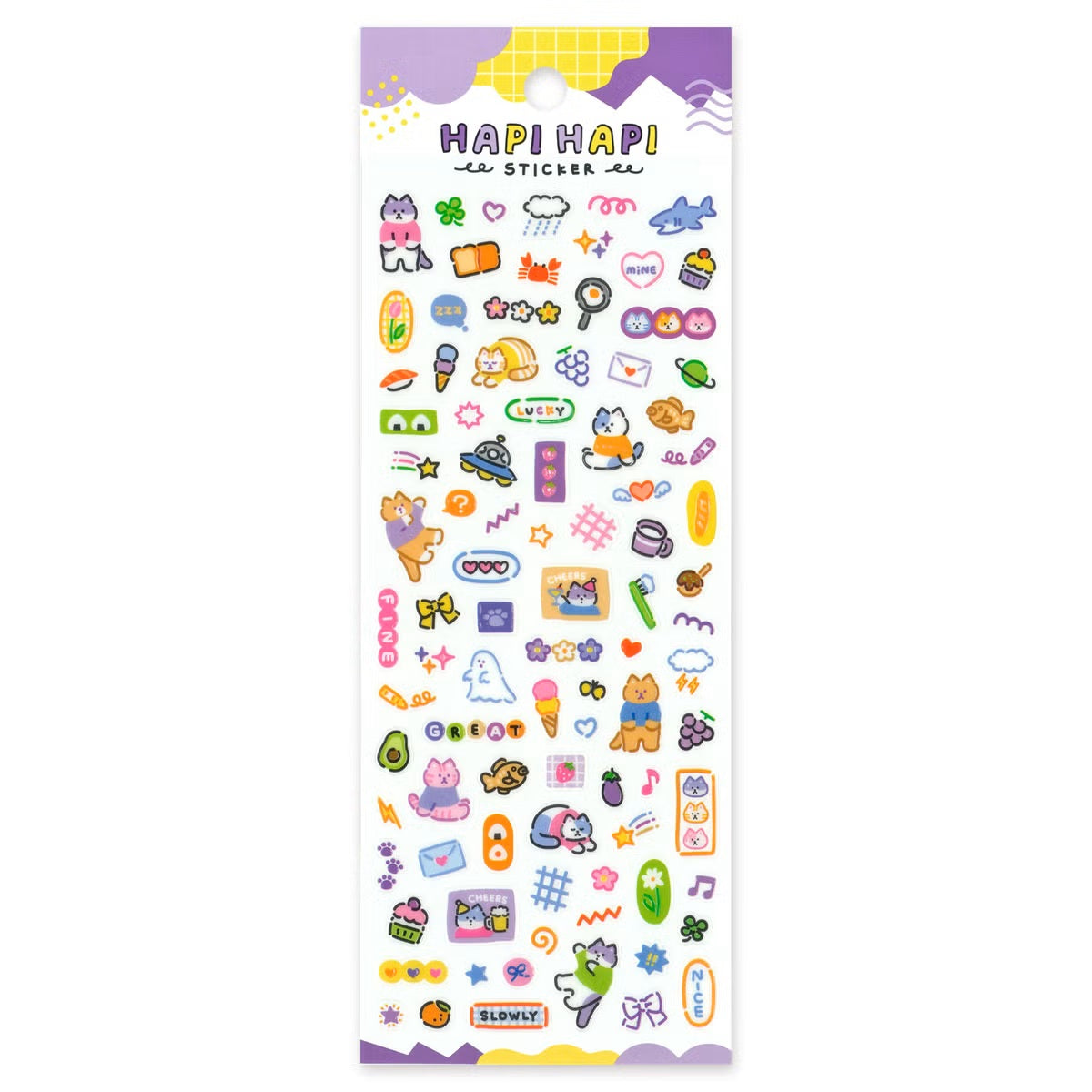 Mind Wave Happy Happy Sticker Sheet - Cat | Papermind Stationery