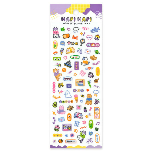 Mind Wave Happy Happy Sticker Sheet - Cat | Papermind Stationery