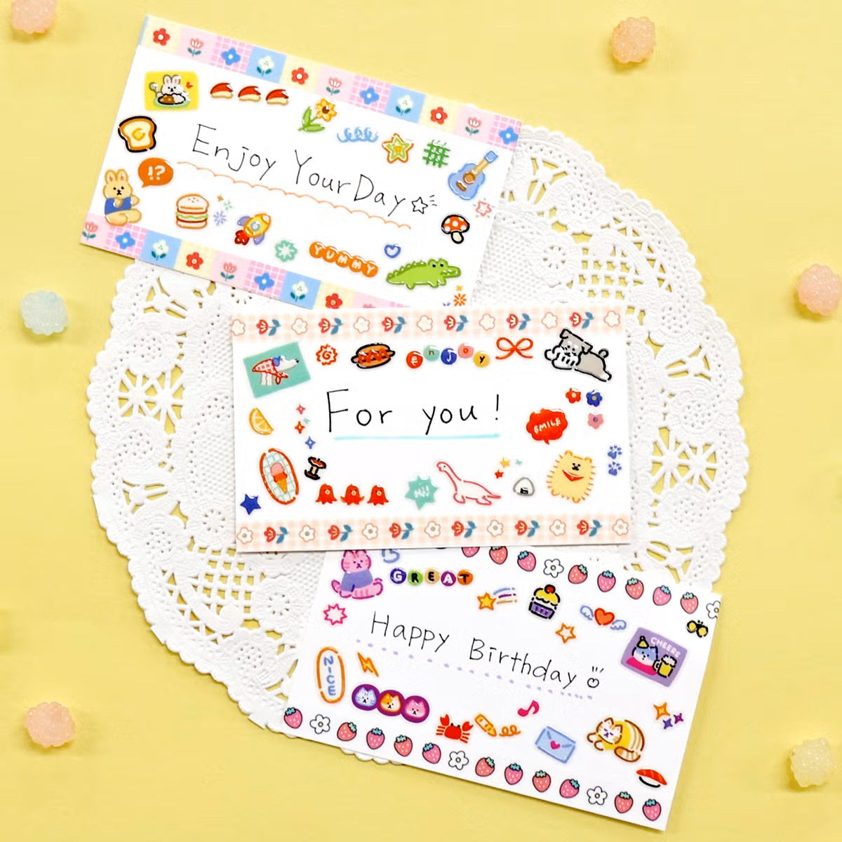Mind Wave Happy Happy Sticker Sheet - Cat - Shop Sticker Sheets and Japanese Stationery at Papermind Stationery Shop