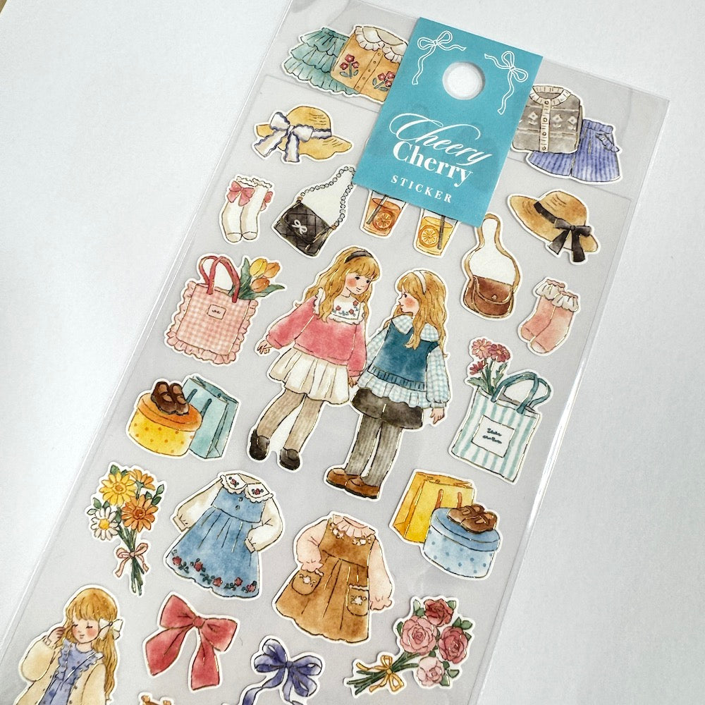 Mind Wave Cheerly Cherry Sticker - Outing 82878 - Shop Sticker Sheets and Japanese Stationery at Papermind Stationery Shop