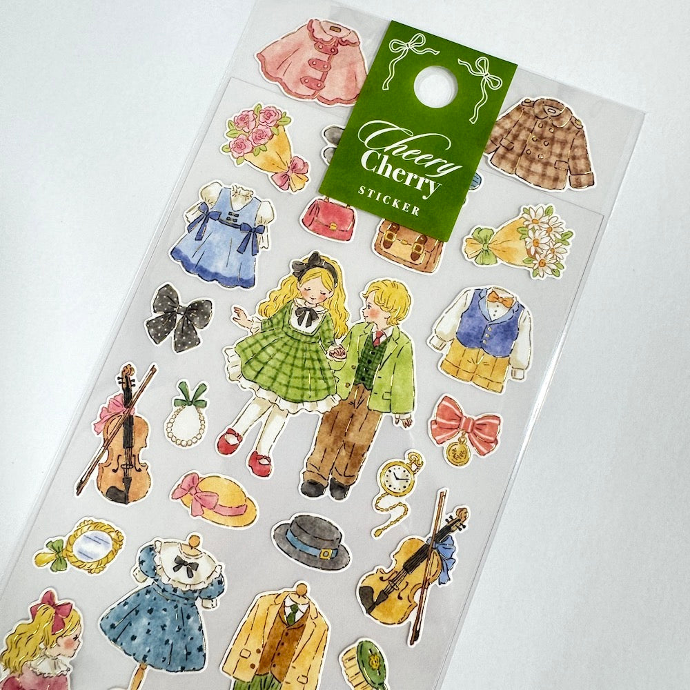 Mind Wave Cheerly Cherry Sticker - Dress Up 82880 - Shop Sticker Sheets and Japanese Stationery at Papermind Stationery Shop