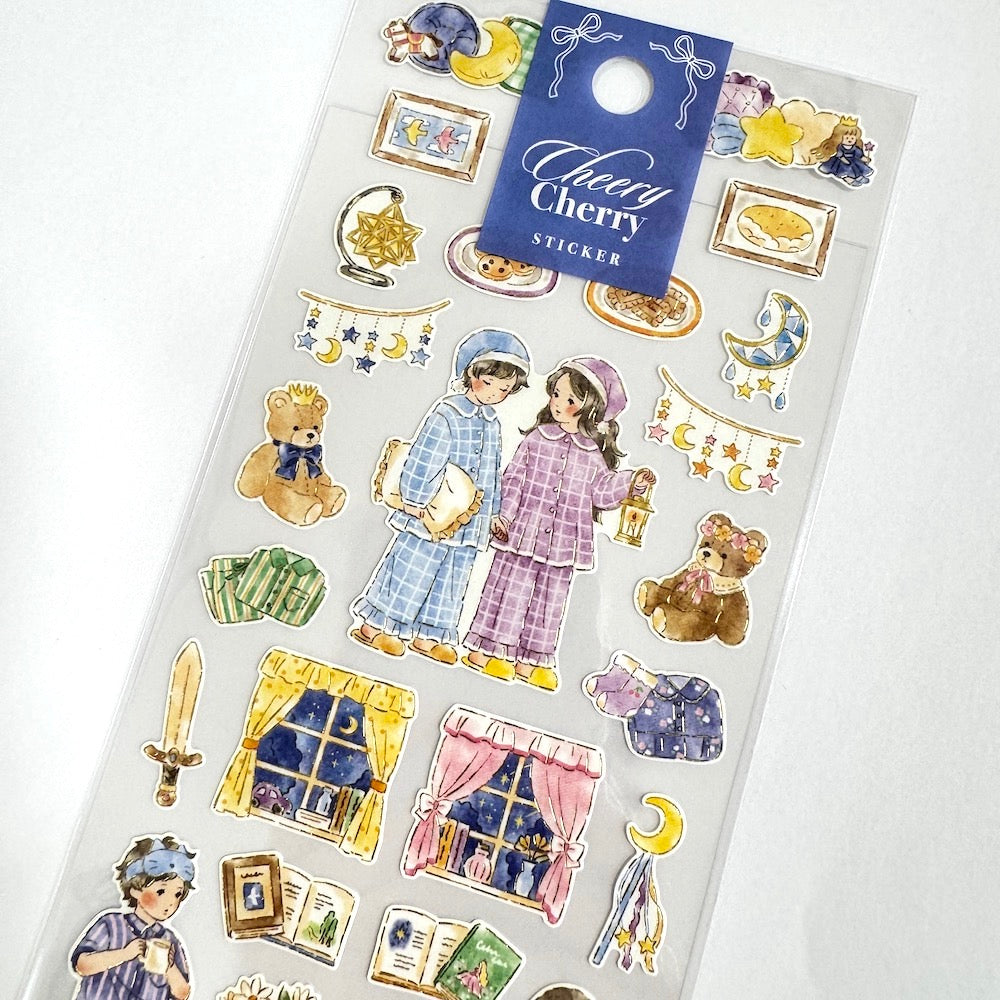 Mind Wave Cheerly Cherry Sticker - Goodnight 82881 - Shop Sticker Sheets and Japanese Stationery at Papermind Stationery Shop
