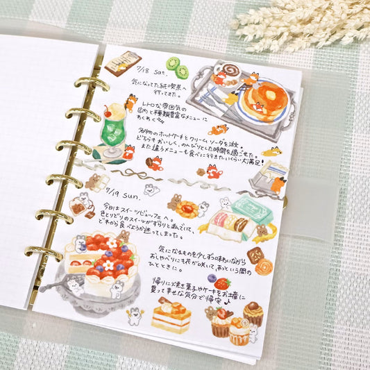 Mind Wave Delicious Feast Time Stickers - Japanese Coffee Shop