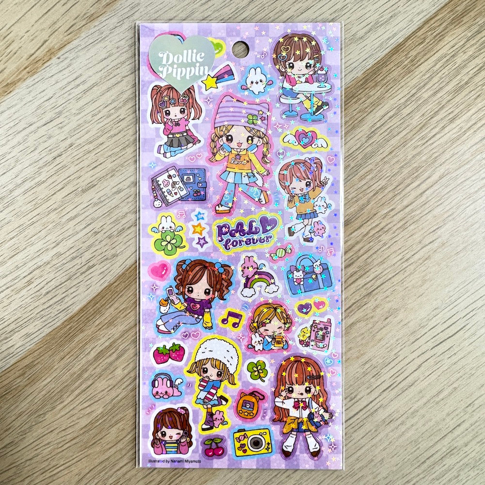 Mind Wave Dolly Pippin Stickers - PAL forever - Shop Sticker Sheets and Japanese Stationery at Papermind Stationery Shop