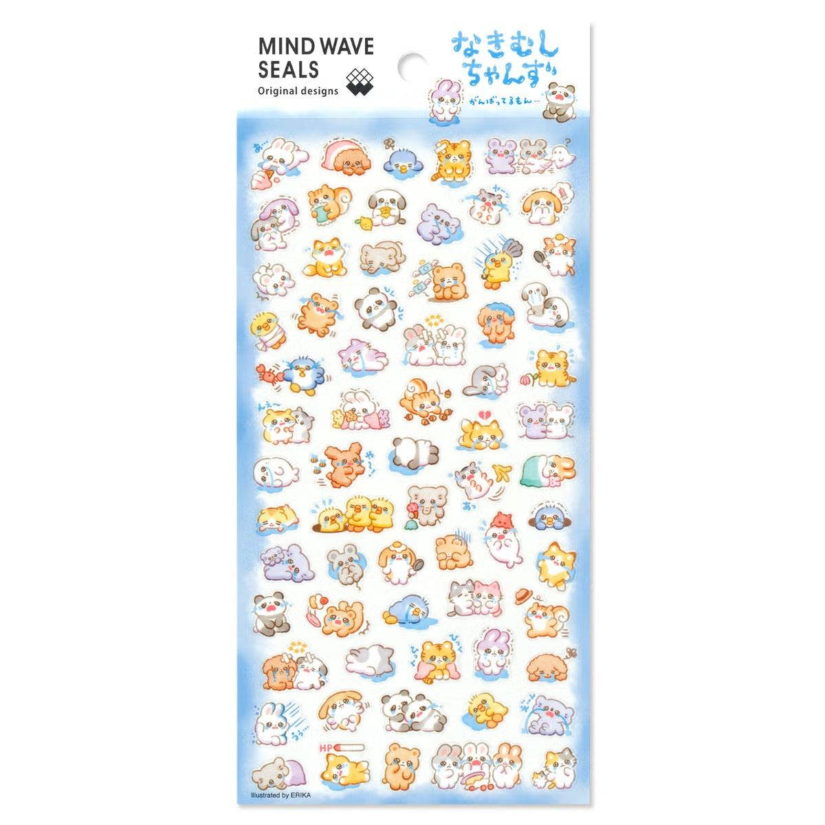 Mind Wave Sticker Sheet - Crying baby Girl Animals| Papermind Stationery