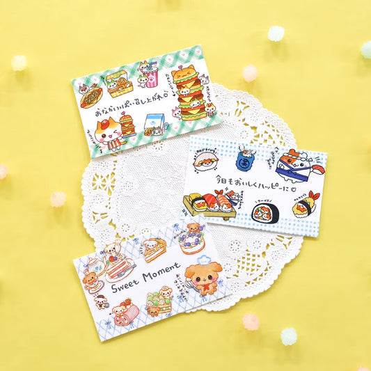 Mind Wave Animal Menu Stickers - Hamukichi Sushi | Papermind Stationery