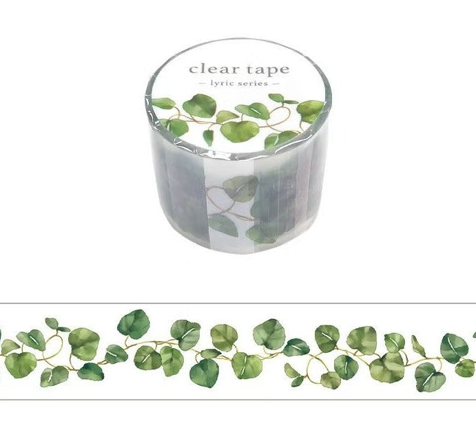 Mind Wave Clear Tape 30mm 95374 Lyric Vine  | papermindstationery.com