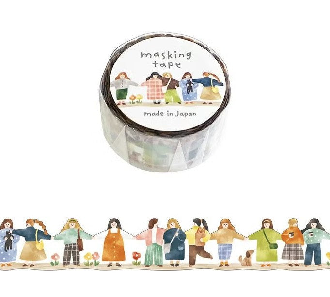 Mind Wave 18mm Washi Tape - Die-Cut Friends | Papermind Shop