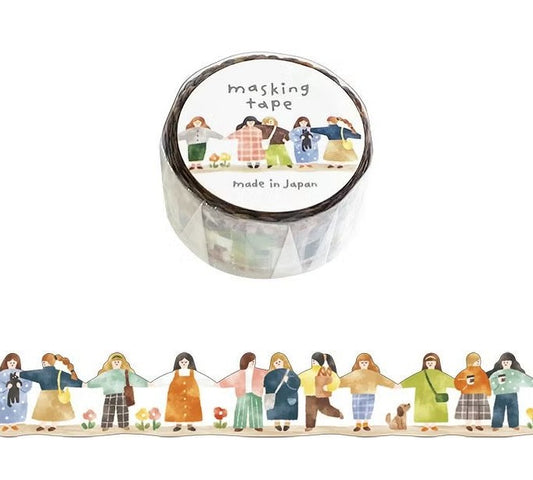 Mind Wave 18mm Washi Tape - Die-Cut Friends | Papermind Shop