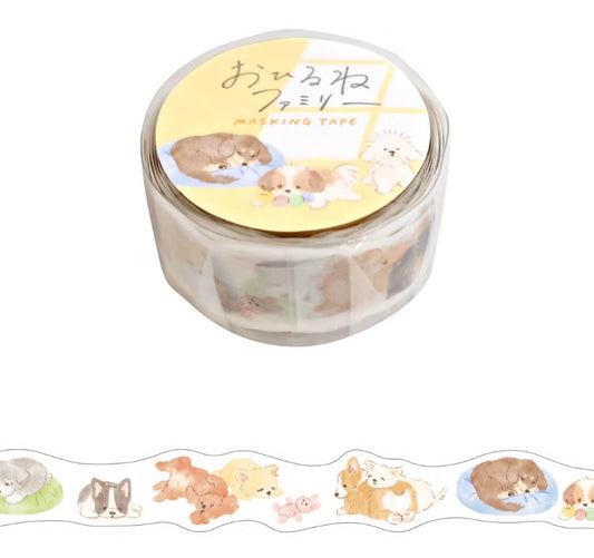 Mind Wave 18mm Washi Tape - Die-Cut Napping Puppy | Papermind Shop