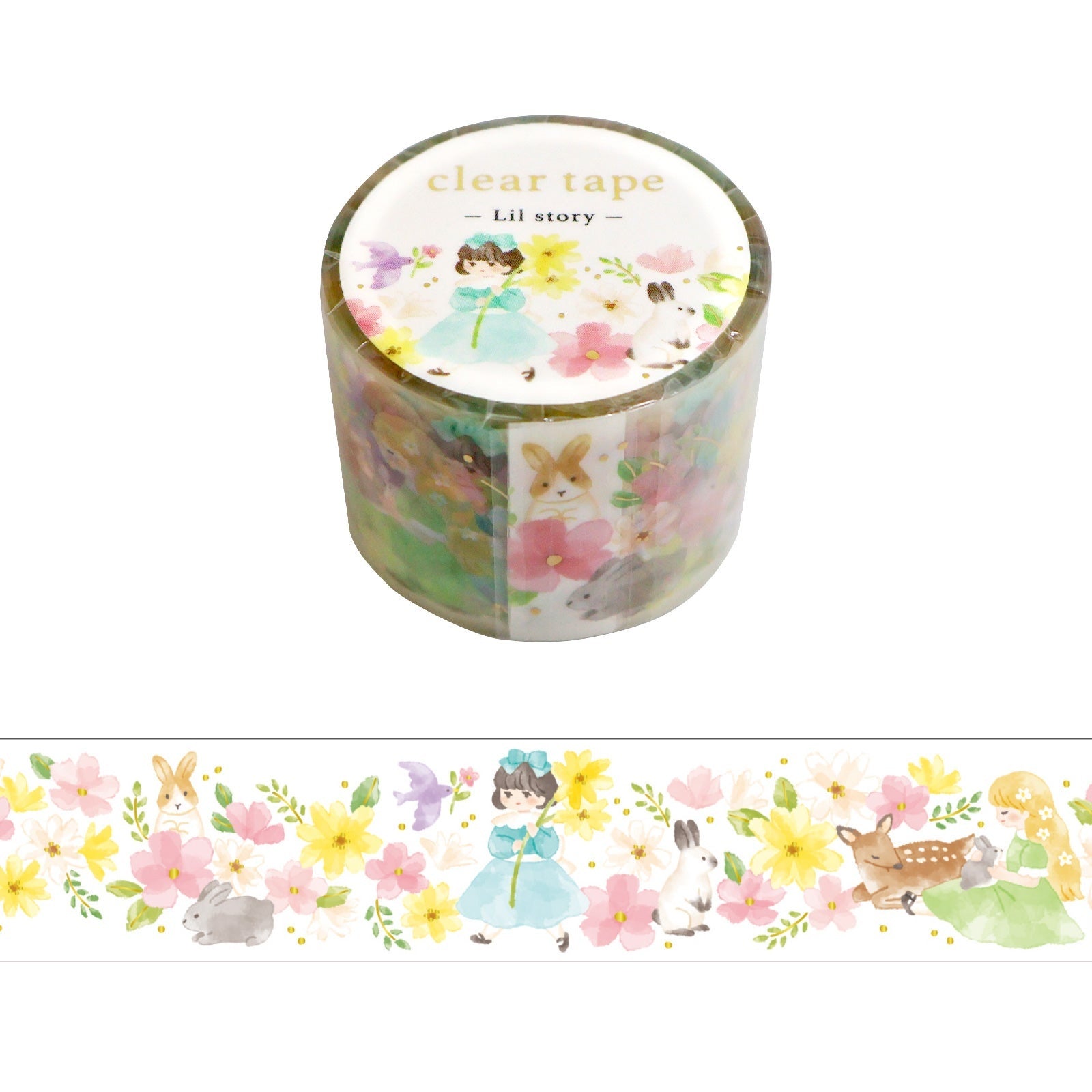 Mind Wave Clear Tape Foil Stamped 30mm width Lill Story stroll | Papermind Shop
