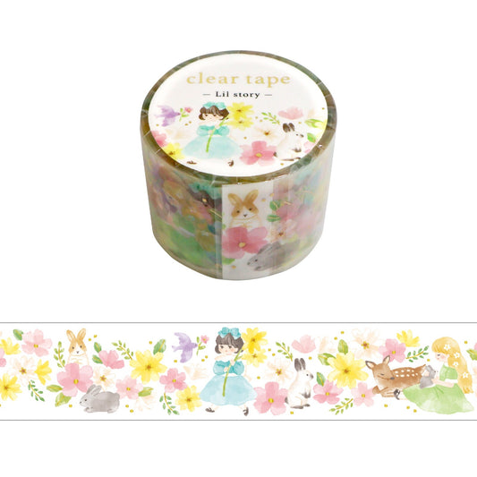 Mind Wave Clear Tape Foil Stamped 30mm width Lill Story stroll | Papermind Shop