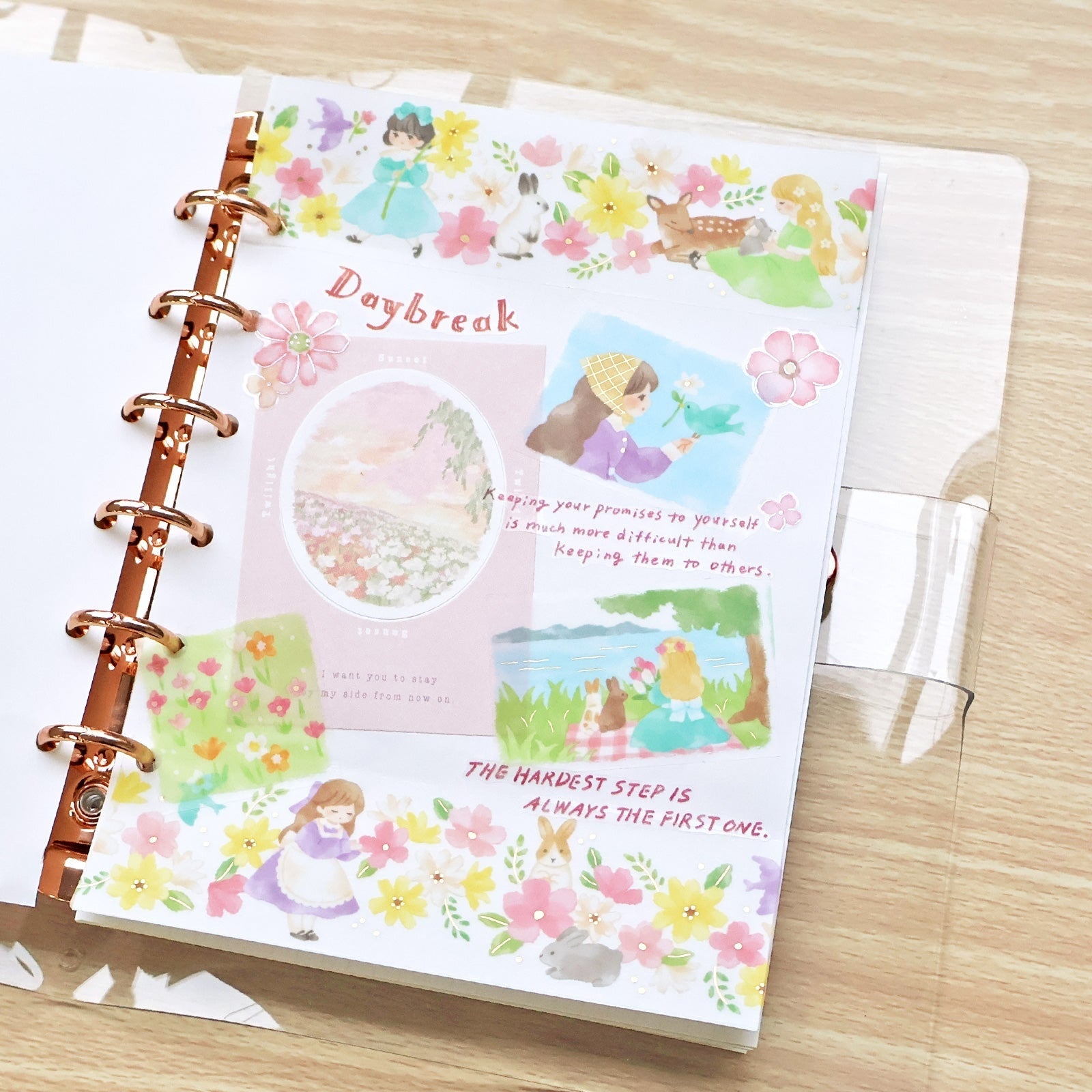 Mind Wave Clear Tape Foil Stamped 30mm width Lill Story stroll | Papermind Shop