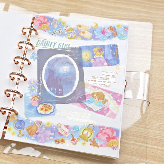 Mind Wave Clear Tape Foil Stamped 30mm width Lill Story midnight scene | Papermind Shop