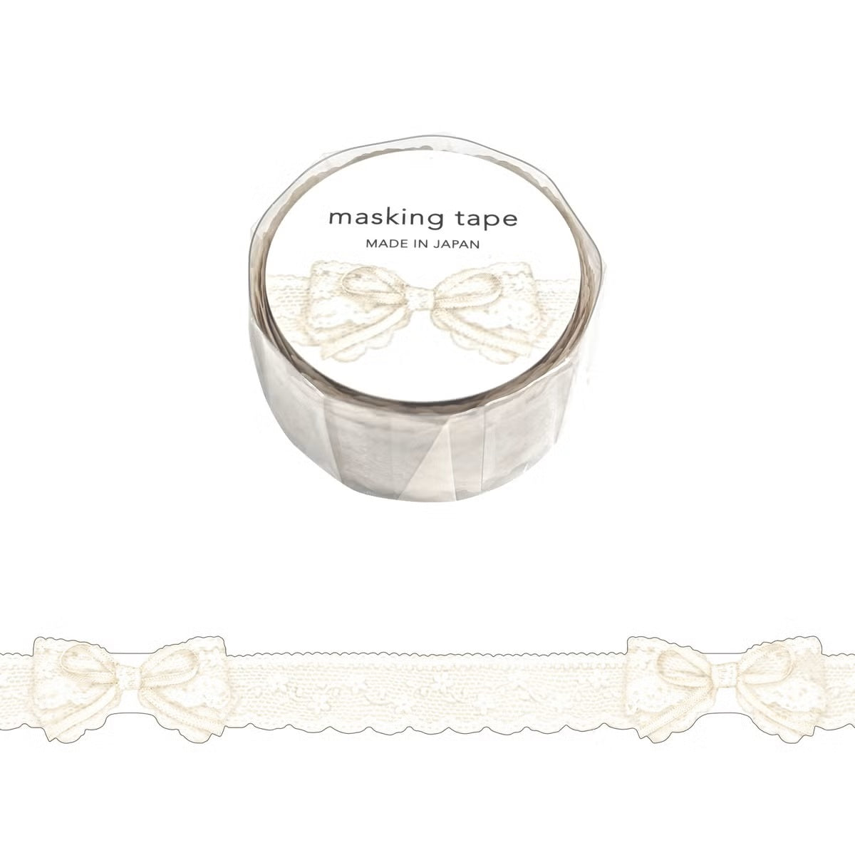 Mind Wave Ribbon Masking Tape Die-Cut White Lace 